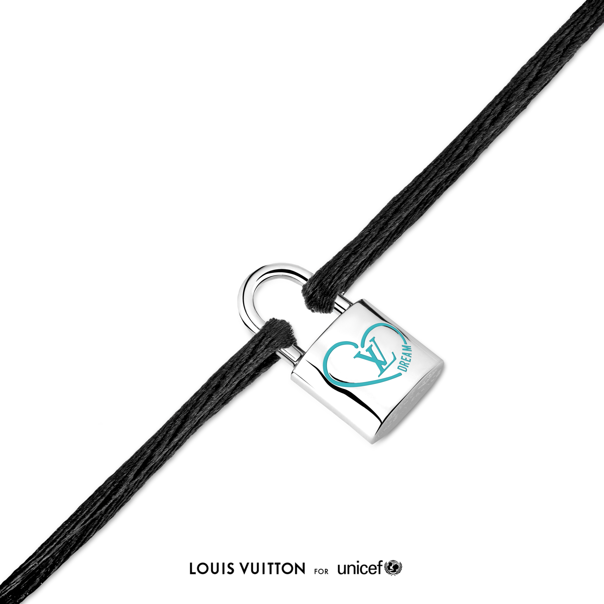 LOUIS VUITTON Silver Lockit ブラックブレスレット Silver Lockit x Felix Bracelet, Silver, Blue Lacquer and Black